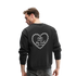 "Coffee in one hand dog leash in the other" - Crewneck Sweatshirt - black
